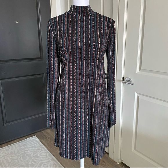 BCBGeneration Dresses & Skirts - BCBGeneration Turtleneck Skater Dress Size M